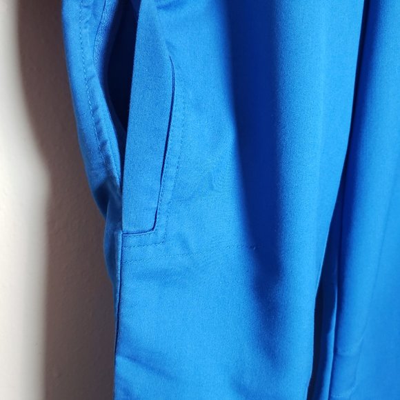 Ergo by Life Threads Royal Blue Slim Leg Scrub Pants XS Tall - Picture 4 of 8
